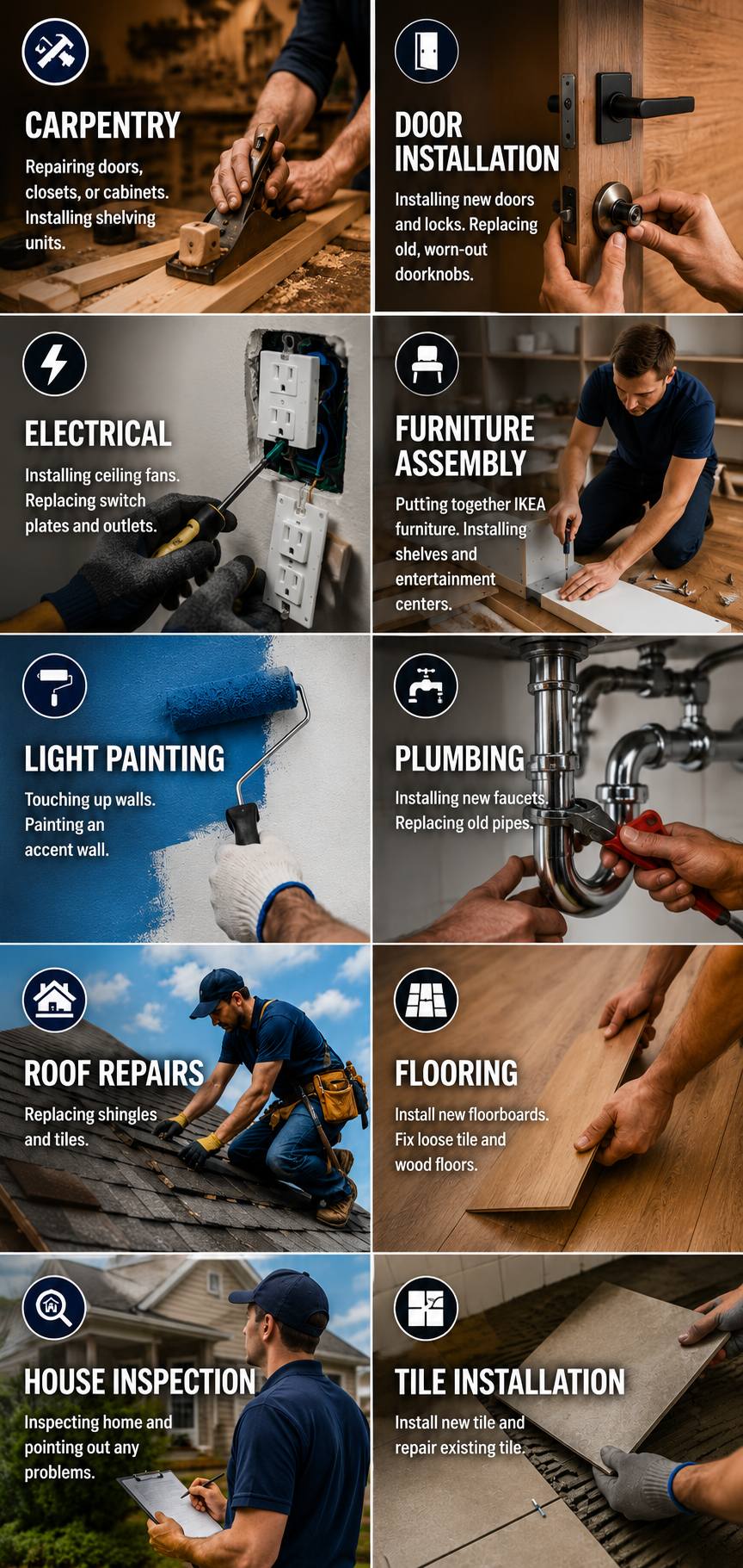 Handyman services by GP Homes and Repairs
