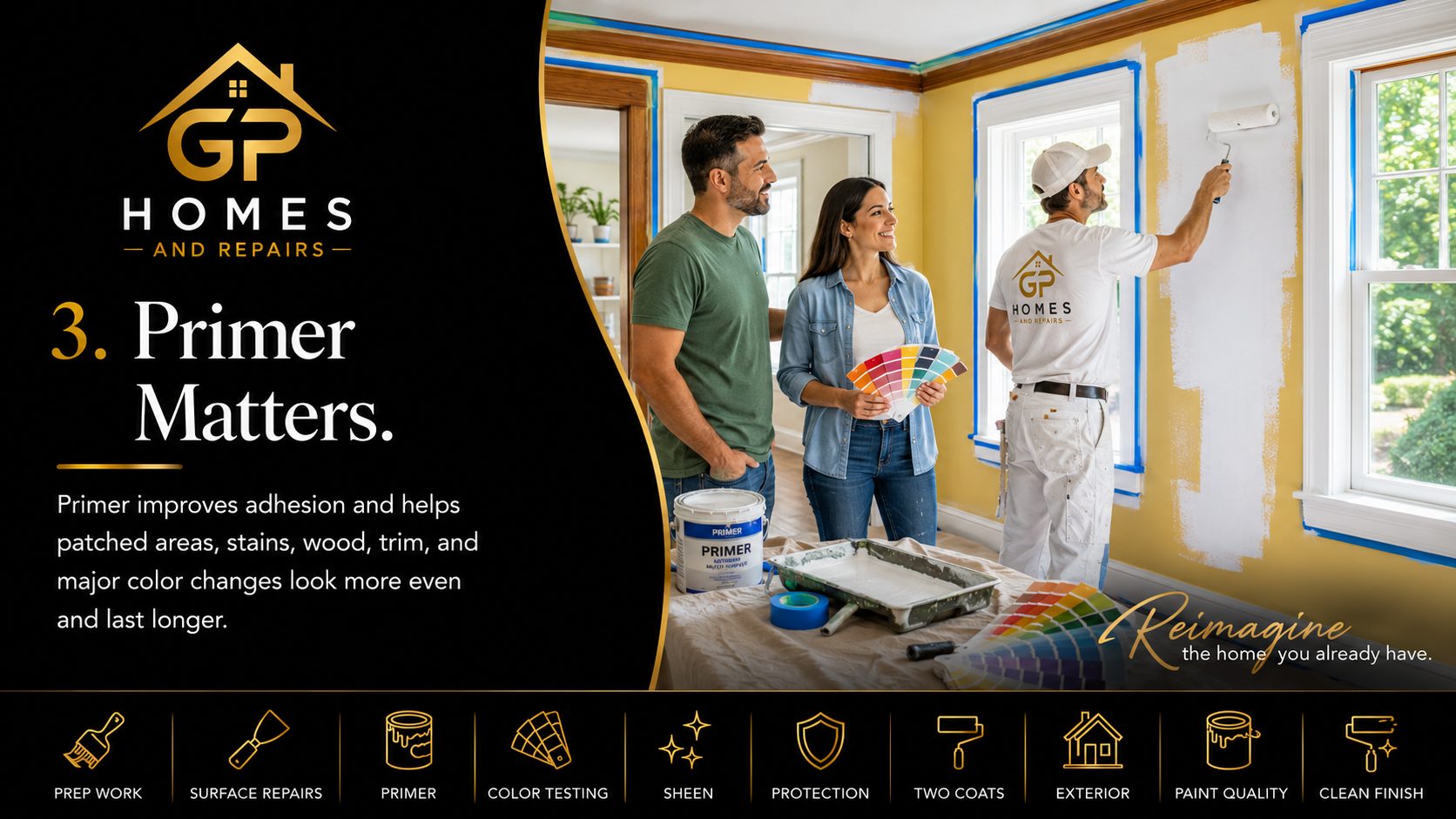 Primer application by GP Homes and Repairs